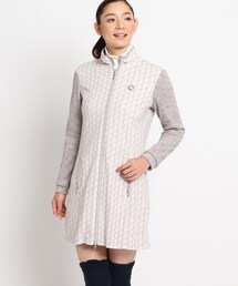 adabat（アダバット）の「千鳥格子柄フルジップワンピース