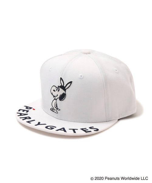 Snoopy Pearly Gates Snoopyワッペン フラットブリムキャップ キャップ Pearly Gates パーリーゲイツ のファッション通販 Zozotown