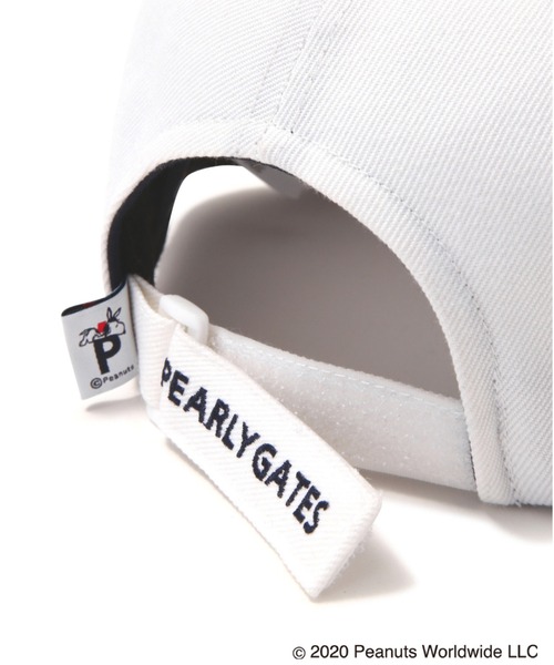 SNOOPY×PEARLY GATES】SNOOPYワッペン フラットブリムキャップ