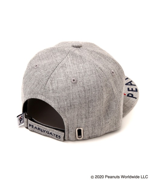 SNOOPY×PEARLY GATES】SNOOPYワッペン フラットブリムキャップ