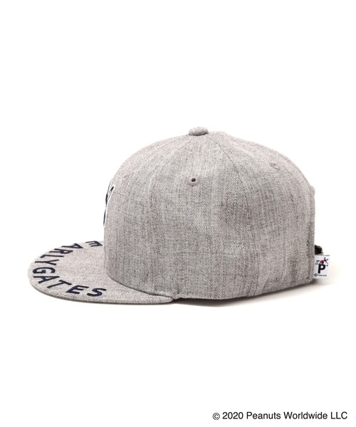 SNOOPY×PEARLY GATES】SNOOPYワッペン フラットブリムキャップ