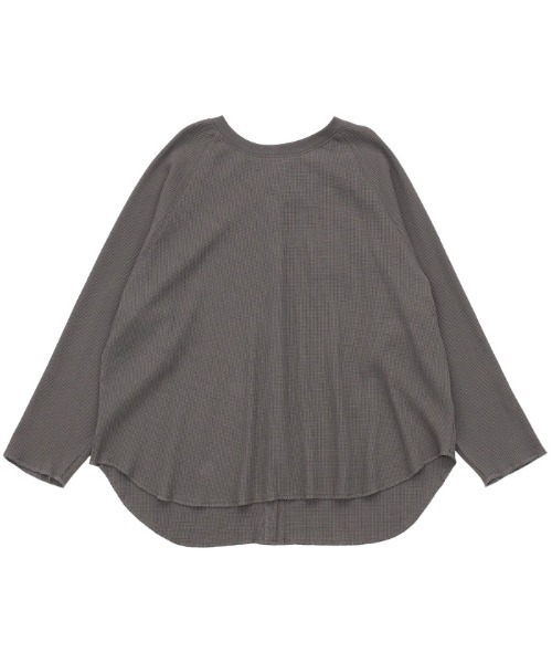 select MOCA(セレクトモカ)の「バックデザインワッフルラウンドトップス(Tシャツ/カットソー・レディース・オリーブ/ライトベージュ/チャコール・FREE)」の20枚目の写真