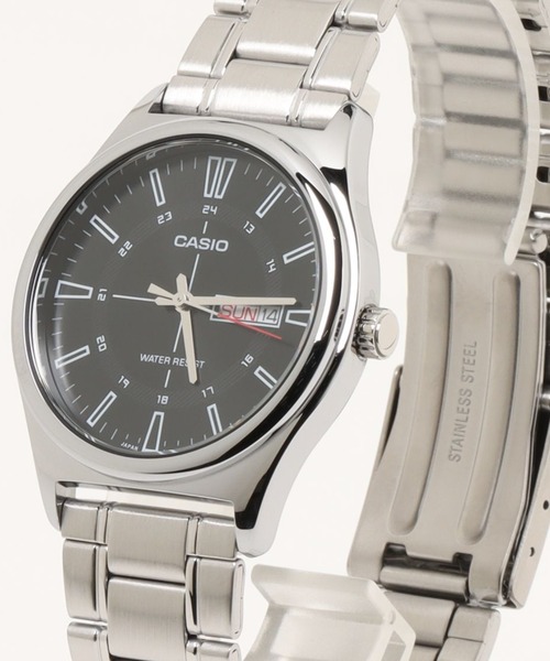 CASIO(カシオ)の「CASIO カシオ / アナログクオーツ メタルベルト //// MTP-V006D-1B2 MTP-V006D-2B MTP-V006D-7B2(アナログ腕時計・メンズ・シルバー/ブラック×シルバー/シルバー×ブルー/シルバー×ブラック/シルバー系その他2/シルバー系その他・FREE)」の3枚目の写真