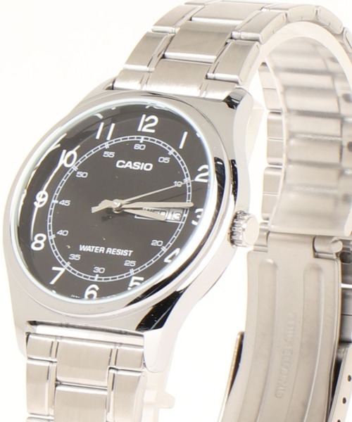 CASIO(カシオ)の「CASIO カシオ / アナログクオーツ メタルベルト //// MTP-V006D-1B2 MTP-V006D-2B MTP-V006D-7B2(アナログ腕時計・メンズ・シルバー/ブラック×シルバー/シルバー×ブルー/シルバー×ブラック/シルバー系その他2/シルバー系その他・FREE)」の1枚目の写真