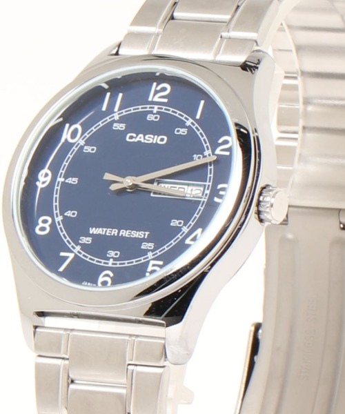 CASIO(カシオ)の「CASIO カシオ / アナログクオーツ メタルベルト //// MTP-V006D-1B2 MTP-V006D-2B MTP-V006D-7B2(アナログ腕時計・メンズ・シルバー/ブラック×シルバー/シルバー×ブルー/シルバー×ブラック/シルバー系その他2/シルバー系その他・FREE)」の5枚目の写真