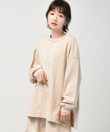 RETRO GIRL | 配色ステッチヘビーロンTEE(Tシャツ/カットソー)