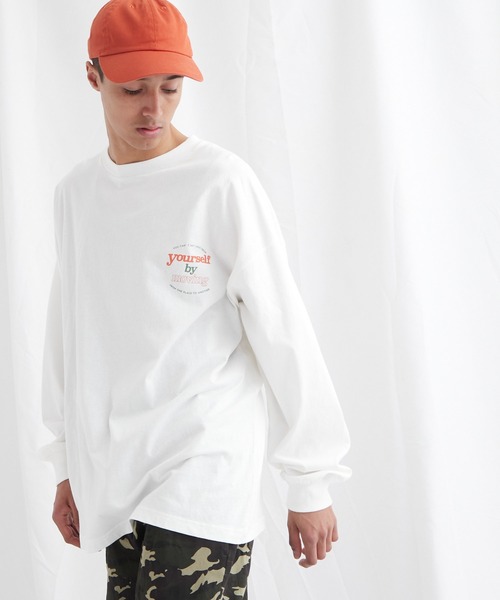 EMMA CLOTHES（エマクローズ）の「ビッグシルエット コットン天竺イラストデザインL/Sカットソー(EMMA CLOTHES - love/yourself by moving)（Tシャツ/カットソー・メンズ・ブラック系その他/パープル系その他2/ホワイト系その他/パープル系その他/ホワイト系その他2/ブラック系その他2・L/M）」の18枚目の写真