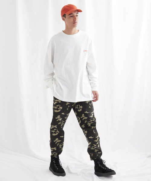 EMMA CLOTHES（エマクローズ）の「ビッグシルエット コットン天竺イラストデザインL/Sカットソー(EMMA CLOTHES - love/yourself by moving)（Tシャツ/カットソー・メンズ・ブラック系その他/パープル系その他2/ホワイト系その他/パープル系その他/ホワイト系その他2/ブラック系その他2・L/M）」の19枚目の写真