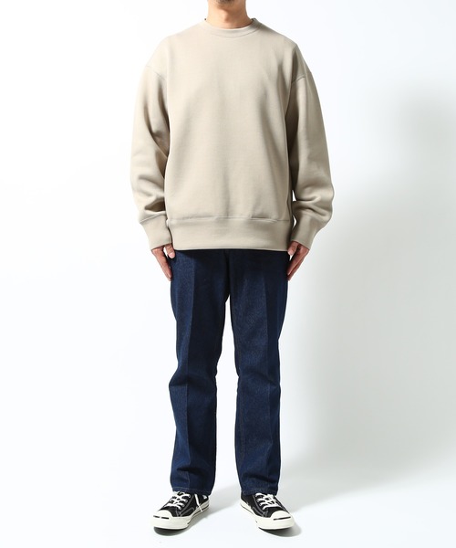 ADAM ET ROPE'(アダムエロペ)の「カノコダンボール ルーズクルーネックスエット(スウェット・メンズ・ブラック/ベージュ系その他・M/L)」の10枚目の写真