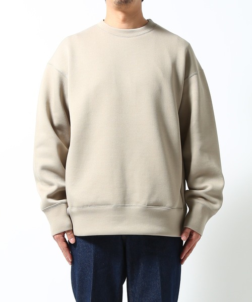 ADAM ET ROPE'(アダムエロペ)の「カノコダンボール ルーズクルーネックスエット(スウェット・メンズ・ブラック/ベージュ系その他・M/L)」の11枚目の写真