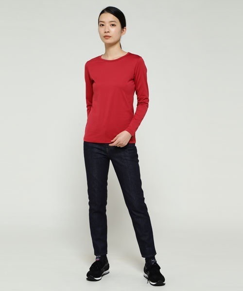 SUNSPEL(サンスペル)の「WOMEN’S Q82 PLAIN(Tシャツ/カットソー・レディース・レッド/グリーン・1/2)」の8枚目の写真