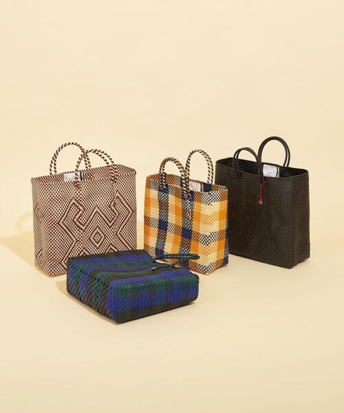woven メルカドバッグ チェック柄かごバッグ トートバッグ 楽天市場】WOVEN ウーヴン Middle Tote ミドルトート メキシコ製