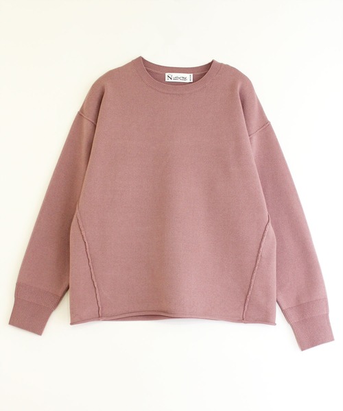 RNA-N（アールエヌエーエヌ）の「K2533 ストレッチヤーンニットプルオーバー（ニット/セーター・レディース・スモークピンク/キナリ/カーキ・MEDIUM）」の3枚目の写真