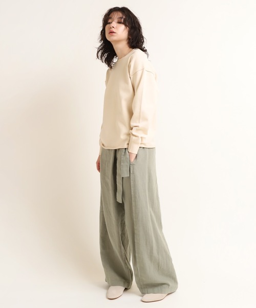 RNA-N（アールエヌエーエヌ）の「K2533 ストレッチヤーンニットプルオーバー（ニット/セーター・レディース・スモークピンク/キナリ/カーキ・MEDIUM）」の9枚目の写真