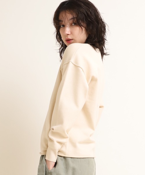 RNA-N（アールエヌエーエヌ）の「K2533 ストレッチヤーンニットプルオーバー（ニット/セーター・レディース・スモークピンク/キナリ/カーキ・MEDIUM）」の6枚目の写真