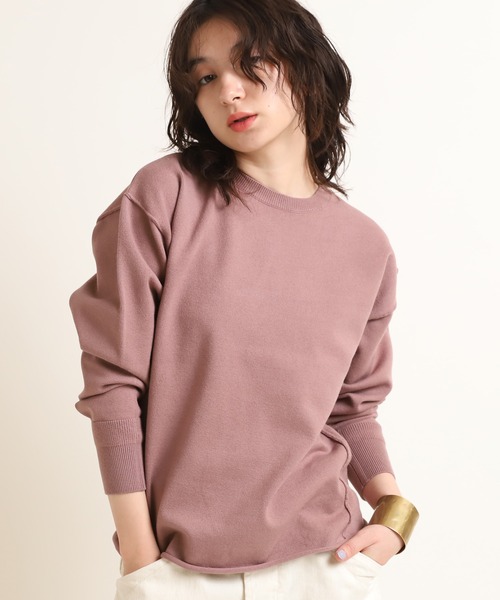 RNA-N（アールエヌエーエヌ）の「K2533 ストレッチヤーンニットプルオーバー（ニット/セーター・レディース・スモークピンク/キナリ/カーキ・MEDIUM）」の18枚目の写真