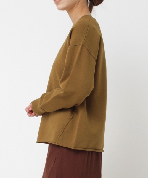 RNA-N（アールエヌエーエヌ）の「K2533 ストレッチヤーンニットプルオーバー（ニット/セーター・レディース・スモークピンク/キナリ/カーキ・MEDIUM）」の19枚目の写真