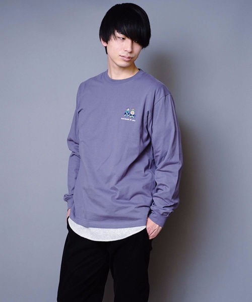 B ONE SOUL(ビーワンソウル)の「【B ONE SOUL/ビーワンソウル】DUCK刺繍ロンT バックプリントロンT ワンポイント刺繍 ブランドロゴ(Tシャツ/カットソー・メンズ・ホワイト/ブラック/パープル・MEDIUM/LARGE/X-LARGE)」の22枚目の写真