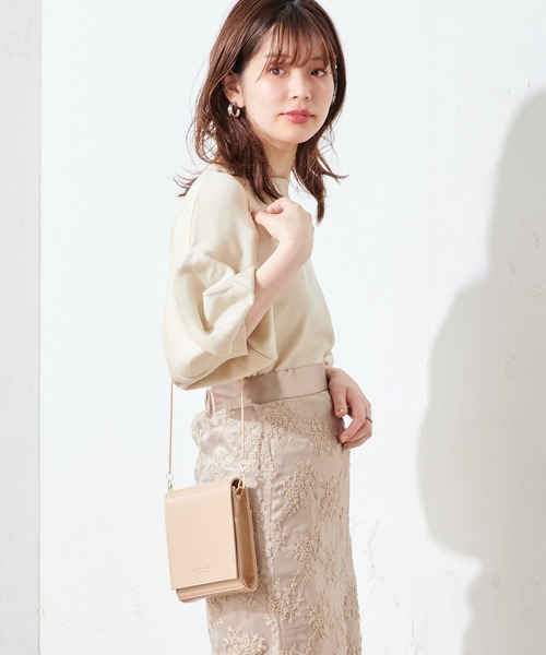 natural couture（ナチュラルクチュール）の「ボリュームバルーン袖お上品ニット（ニット/セーター・レディース・アイボリー/ラベンダー/ミント/ブラック/ベージュ・FREE）」の8枚目の写真