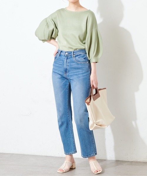 natural couture（ナチュラルクチュール）の「ボリュームバルーン袖お上品ニット（ニット/セーター・レディース・アイボリー/ラベンダー/ミント/ブラック/ベージュ・FREE）」の21枚目の写真