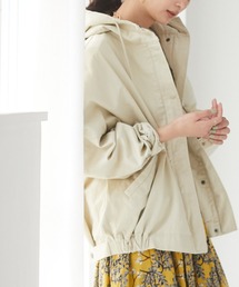 フード付きドロップショルダーブルゾン　＊