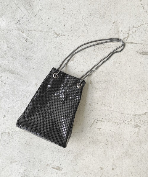 VACANCY（ヴァカンシー）の「スネークチェーンメタルバッグ（ショルダーバッグ・レディース・ブラック/シルバー・FREE）」の16枚目の写真
