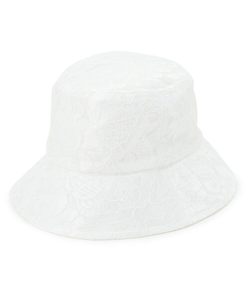 couture brooch（クチュールブローチ）の「◆リバーシブルレースバケットハット（ハット・レディース・ホワイト/ブラック・00）」の2枚目の写真