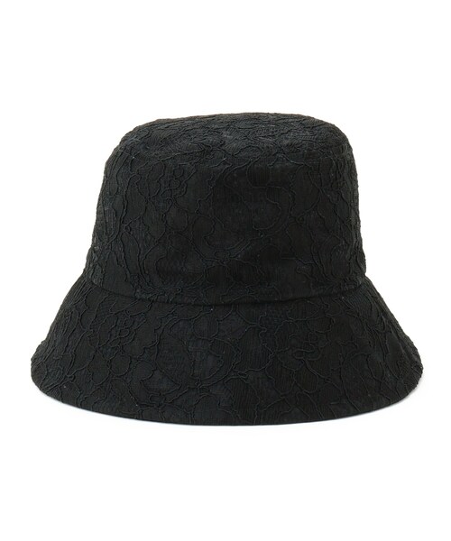 couture brooch（クチュールブローチ）の「◆リバーシブルレースバケットハット（ハット・レディース・ホワイト/ブラック・00）」の4枚目の写真