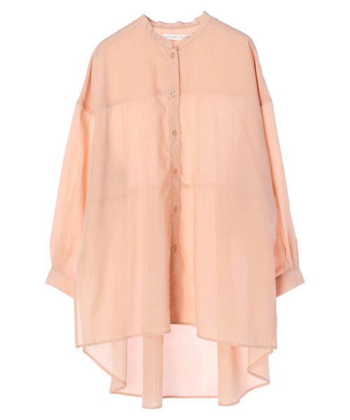 AMERICAN HOLIC（アメリカンホリック）の「バックティアードシアーシャツチュニック（シャツ/ブラウス・レディース・ブラック/オフホワイト/オレンジ/グレイッシュベージュ・FREE）」の21枚目の写真