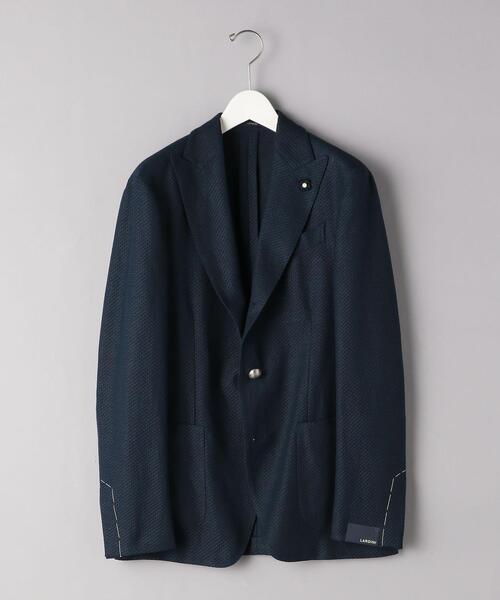 <LARDINI(ラルディーニ)> ドビー メタル3B ピークドジャケット
