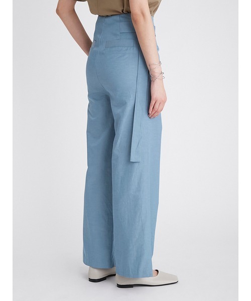 Mila Owen（ミラオーウェン）の「ハイウエストサイドバックルパンツ（その他パンツ・レディース・ブラック/ブルー/ブラウン/ストライプ・1/0）」の12枚目の写真