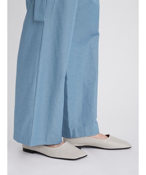 Mila Owen（ミラオーウェン）の「ハイウエストサイドバックルパンツ（その他パンツ・レディース・ブラック/ブルー/ブラウン/ストライプ・1/0）」の18枚目の写真