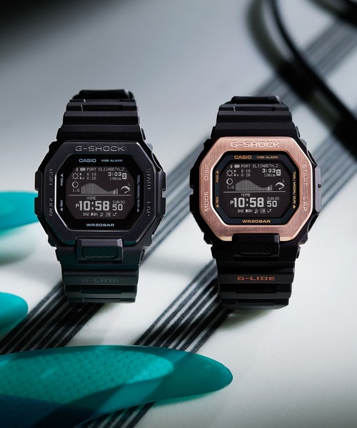 G-SHOCK（ジーショック）の「G-LIDE(Gライド) / スマートフォンリンク / GBX-100NS-4JF（デジタル腕時計・メンズ・ブラック×ゴールド・FREE）」の3枚目の写真