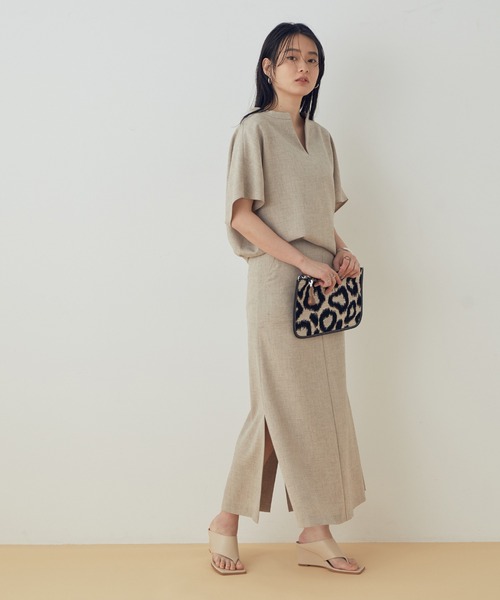 ADAM ET ROPE'（アダムエロペ）の「ウェッジヒールトングサンダル（サンダル・レディース・ベージュ/ブラック/ベージュ系その他・23.5cm/24.5cm/23.0cm/24.0cm）」の17枚目の写真