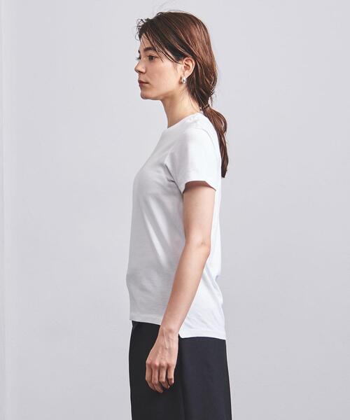 AURALEE（オーラリー）の「＜AURALEE（オーラリー）＞クルーネック Tシャツ ■■■◇（Tシャツ/カットソー・レディース・ブラック/オリーブ/ホワイト・1）」の5枚目の写真