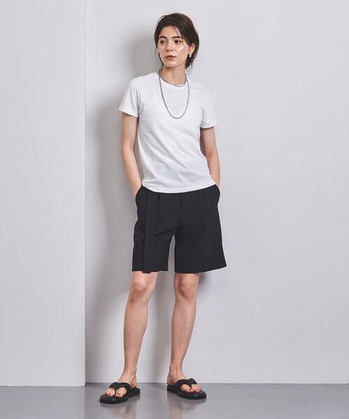 AURALEE（オーラリー）の「＜AURALEE（オーラリー）＞クルーネック Tシャツ ■■■◇（Tシャツ/カットソー・レディース・ブラック/オリーブ/ホワイト・1）」の8枚目の写真