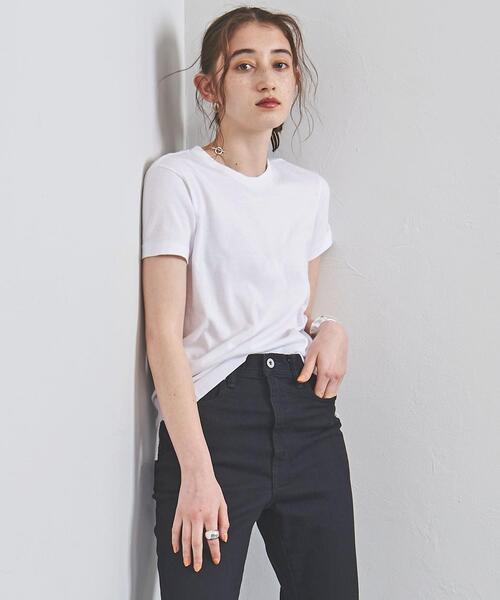 AURALEE（オーラリー）の「＜AURALEE（オーラリー）＞クルーネック Tシャツ ■■■◇（Tシャツ/カットソー・レディース・ブラック/オリーブ/ホワイト・1）」の18枚目の写真