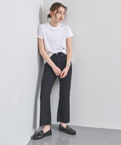 AURALEE（オーラリー）の「＜AURALEE（オーラリー）＞クルーネック Tシャツ ■■■◇（Tシャツ/カットソー・レディース・ブラック/オリーブ/ホワイト・1）」の10枚目の写真