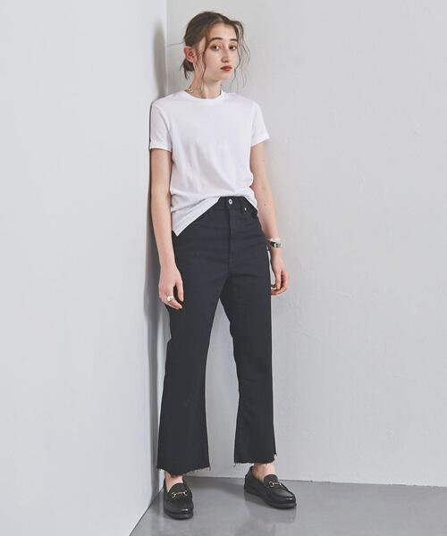 AURALEE（オーラリー）の「＜AURALEE（オーラリー）＞クルーネック Tシャツ ■■■◇（Tシャツ/カットソー・レディース・ブラック/オリーブ/ホワイト・1）」の11枚目の写真