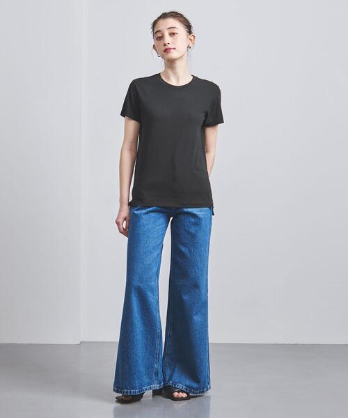 AURALEE（オーラリー）の「＜AURALEE（オーラリー）＞クルーネック Tシャツ ■■■◇（Tシャツ/カットソー・レディース・ブラック/オリーブ/ホワイト・1）」の21枚目の写真