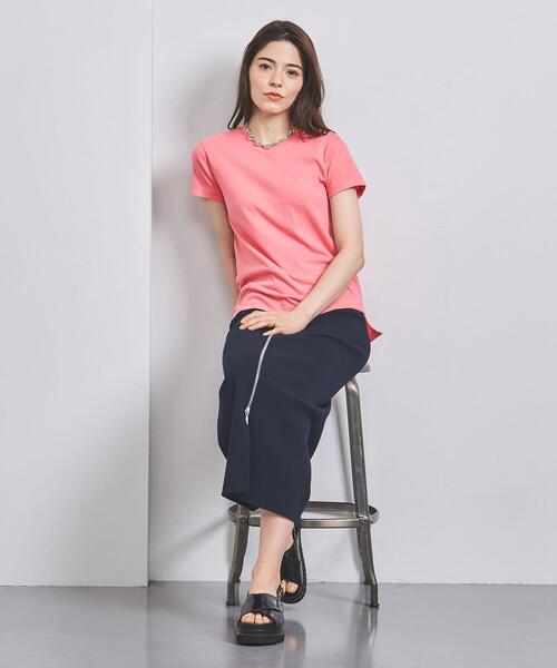 AURALEE（オーラリー）の「＜AURALEE（オーラリー）＞クルーネック Tシャツ ■■■◇（Tシャツ/カットソー・レディース・ブラック/オリーブ/ホワイト・1）」の22枚目の写真