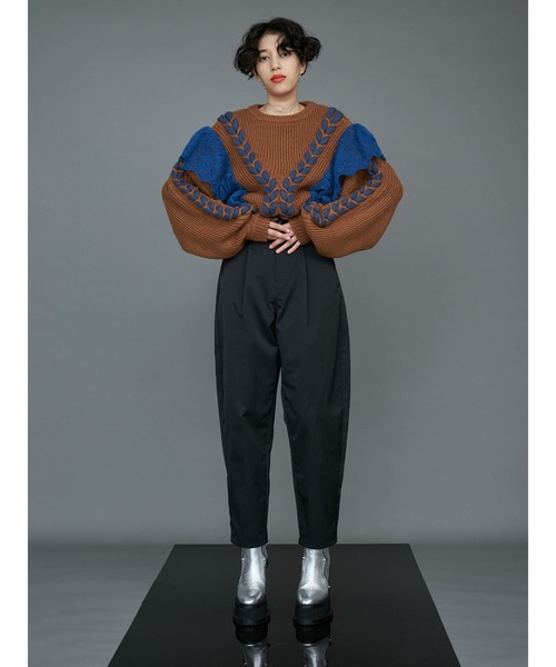 PAMEO POSE（パメオポーズ）の「Big Wings Sweater（ニット/セーター・レディース・ブラック/パープル/ブラウン・FREE）」の11枚目の写真