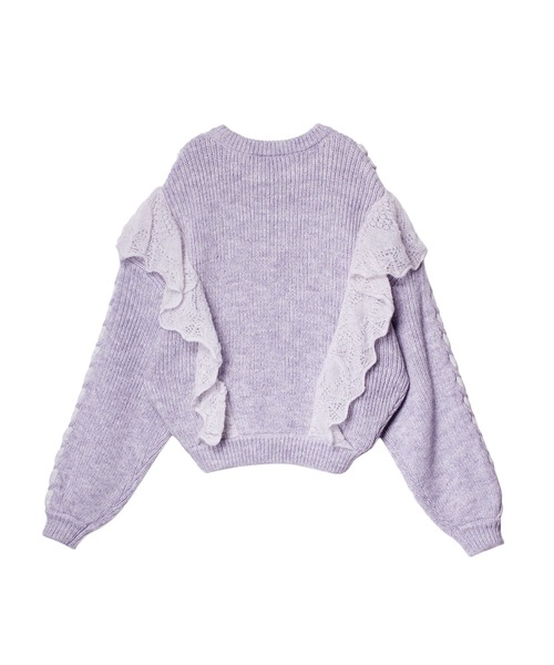 PAMEO POSE（パメオポーズ）の「Big Wings Sweater（ニット/セーター・レディース・ブラック/パープル/ブラウン・FREE）」の14枚目の写真