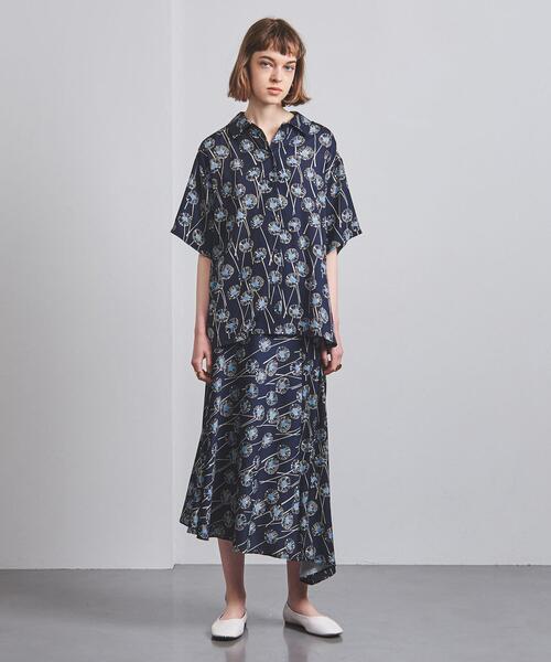 UNITED ARROWS（ユナイテッドアローズ）の「UGCC フラワー イレギュラー フレアスカート◆（スカート・レディース・ベージュ/ネイビー・40/38/36）」の7枚目の写真