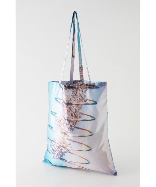 SLY（スライ）の「PHOTO SATIN BAG WITH CASE/フォトサテンバッグ（トートバッグ・レディース・ターコイズブルー/ブラック系その他2・FREE）」の11枚目の写真