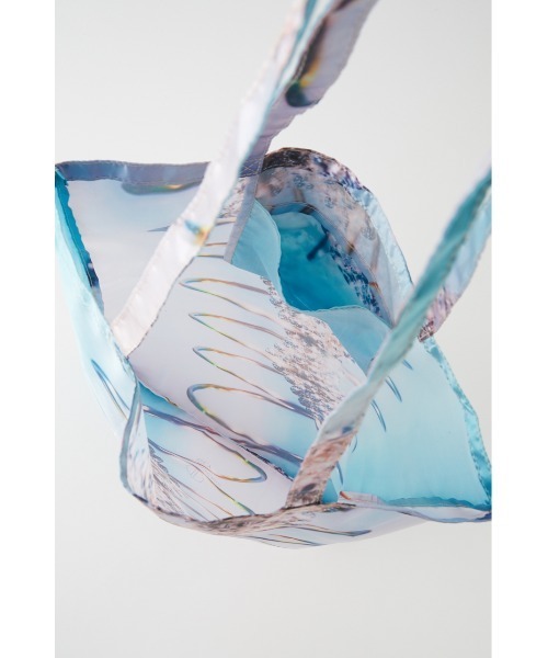 SLY（スライ）の「PHOTO SATIN BAG WITH CASE/フォトサテンバッグ（トートバッグ・レディース・ターコイズブルー/ブラック系その他2・FREE）」の15枚目の写真