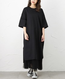 ポケット付きTシャツワンピース