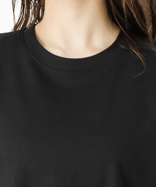 100% ORGANIC COTTON(100パーセントオーガニックコットン)の「ポケット付きTシャツワンピース(ワンピース・レディース・ブラック/パープル/ブラウン/チャコール・フリー)」の12枚目の写真
