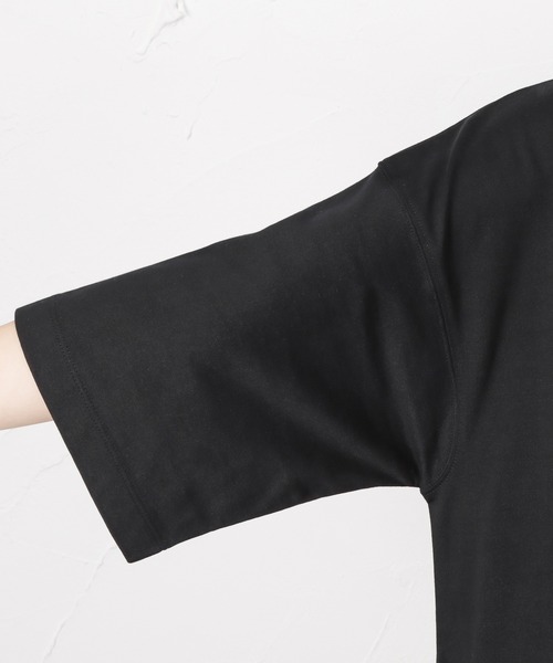 100% ORGANIC COTTON(100パーセントオーガニックコットン)の「ポケット付きTシャツワンピース(ワンピース・レディース・ブラック/パープル/ブラウン/チャコール・フリー)」の13枚目の写真