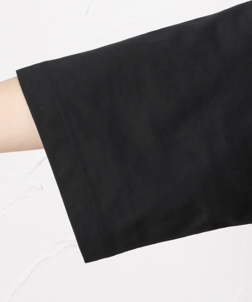 100% ORGANIC COTTON(100パーセントオーガニックコットン)の「ポケット付きTシャツワンピース(ワンピース・レディース・ブラック/パープル/ブラウン/チャコール・フリー)」の14枚目の写真